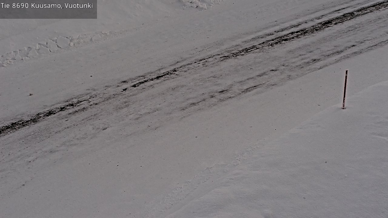 Weather Camera Image Road 8690 Kuusamo, Vuotunki, Kuusamo, Pohjois-Pohjanmaa