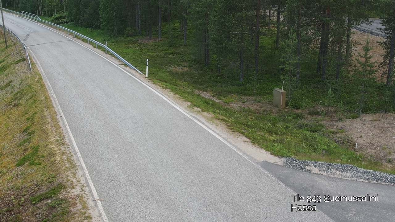 Weather Camera Image Väg 843 Suomussalmi, Hossa, Suomussalmi, Kainuu