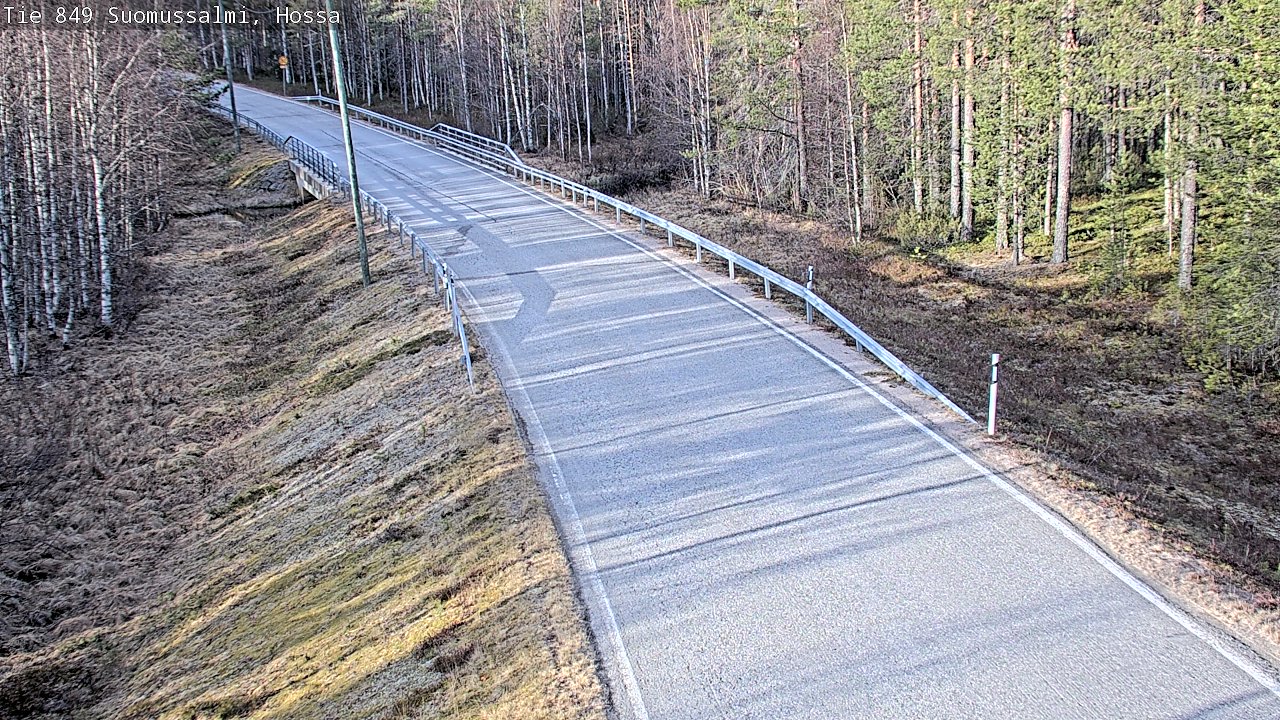 Weather Camera Image Väg 843 Suomussalmi, Hossa, Suomussalmi, Kainuu