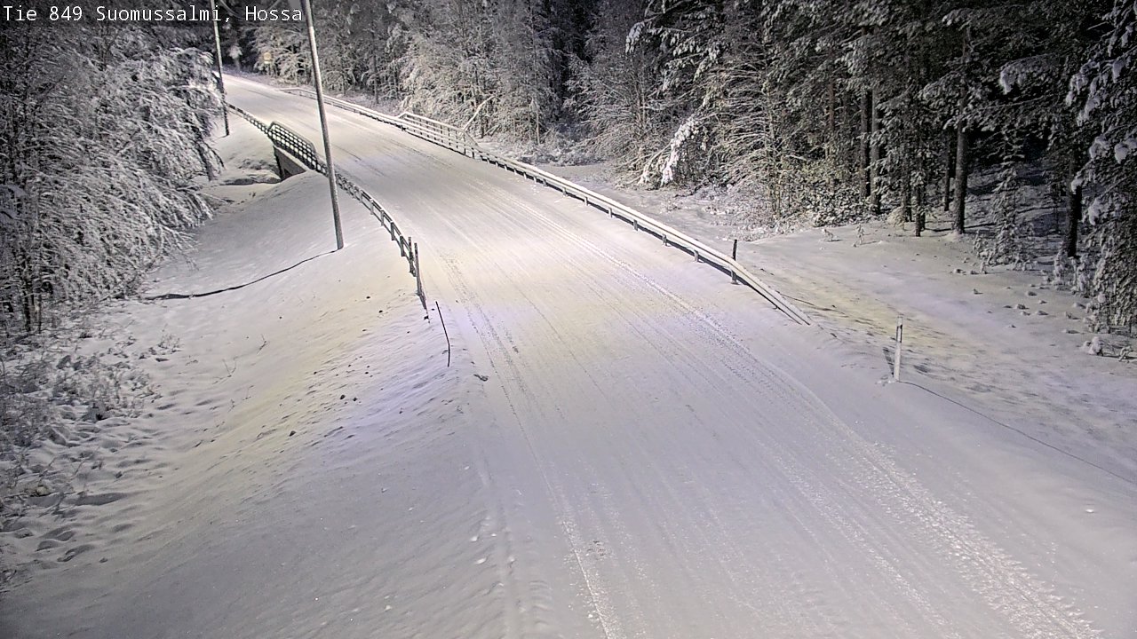 Weather Camera Image Road 950 843 Suomussalmi, Hossa, Suomussalmi, Kainuu