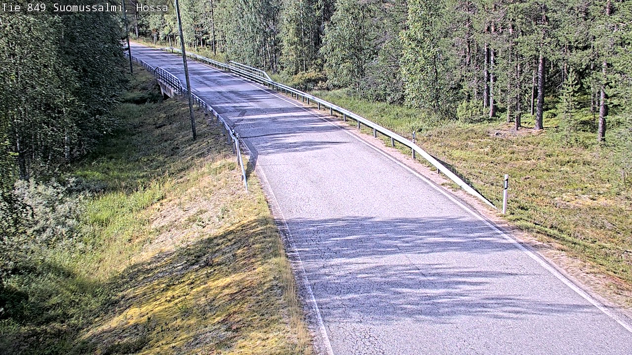 Weather Camera Image Väg 843 Suomussalmi, Hossa, Suomussalmi, Kainuu