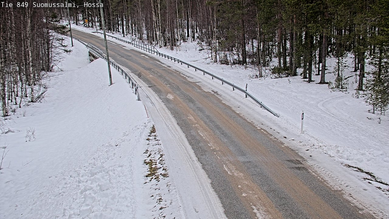 Weather Camera Image Väg 843 Suomussalmi, Hossa, Suomussalmi, Kainuu