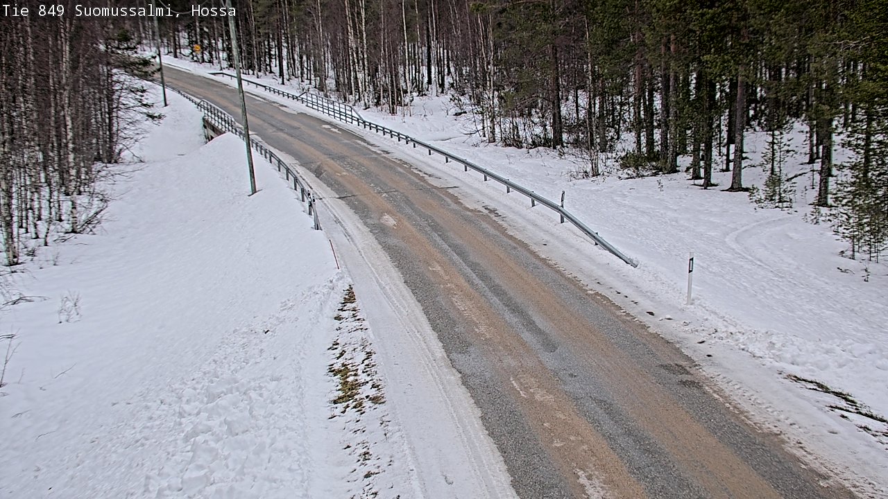 Weather Camera Image Väg 843 Suomussalmi, Hossa, Suomussalmi, Kainuu