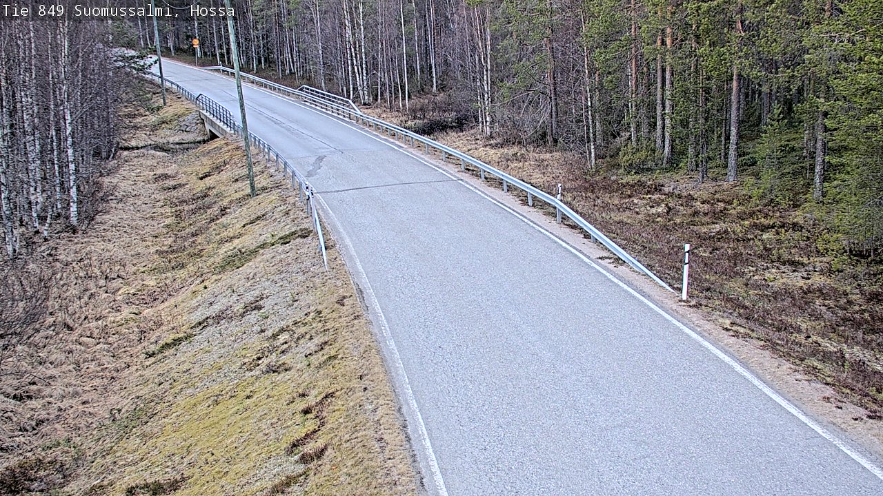 Weather Camera Image Väg 843 Suomussalmi, Hossa, Suomussalmi, Kainuu