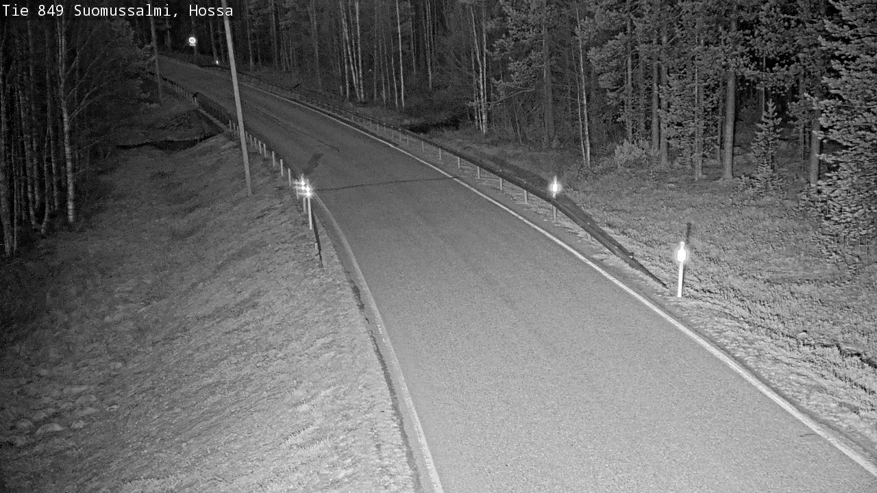 Weather Camera Image Väg 843 Suomussalmi, Hossa, Suomussalmi, Kainuu