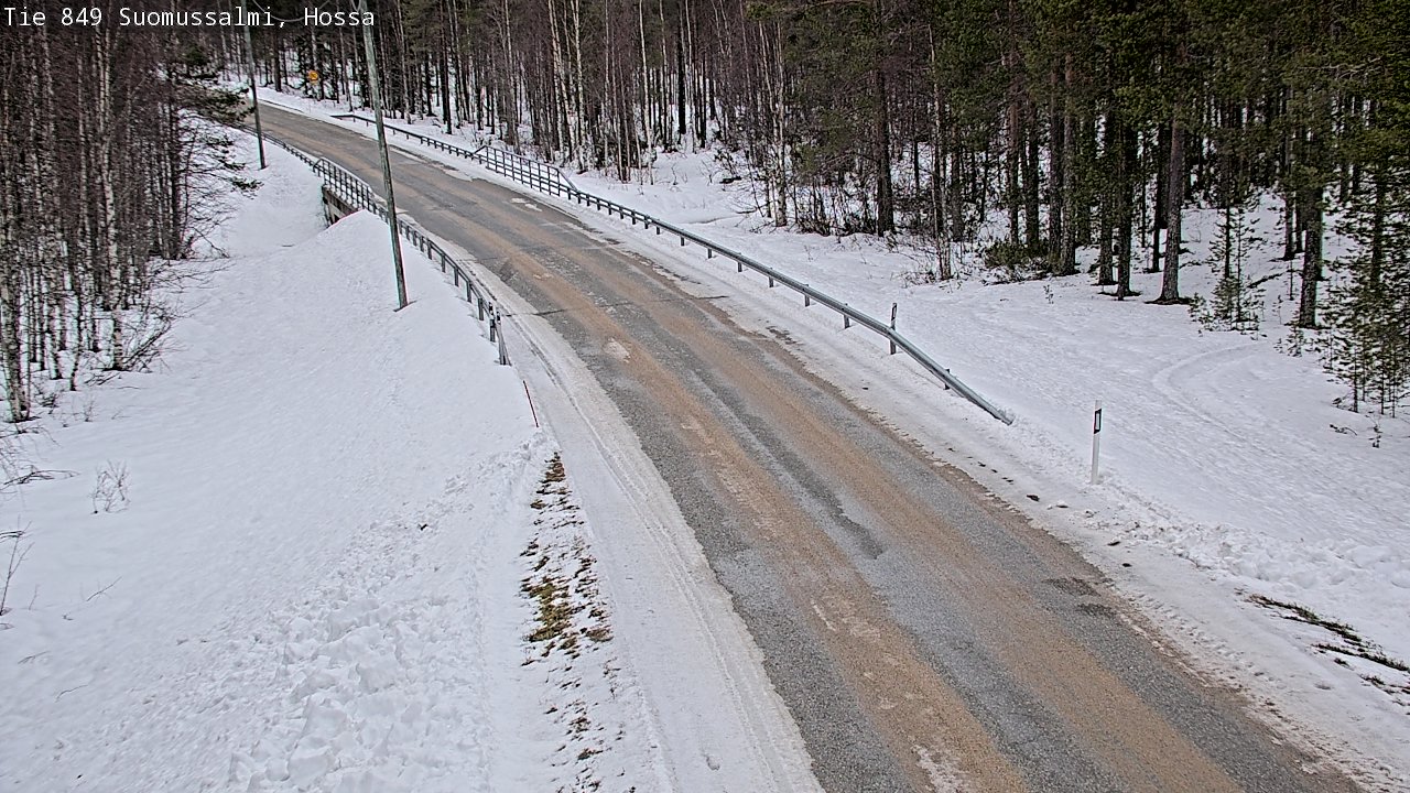 Weather Camera Image Väg 843 Suomussalmi, Hossa, Suomussalmi, Kainuu