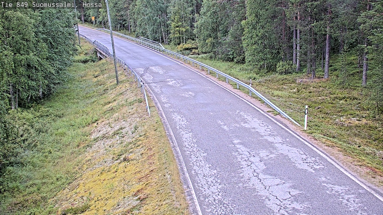 Weather Camera Image Väg 843 Suomussalmi, Hossa, Suomussalmi, Kainuu