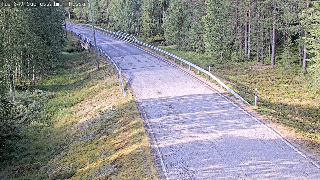 Weather Camera Image Väg 843 Suomussalmi, Hossa, Suomussalmi, Kainuu