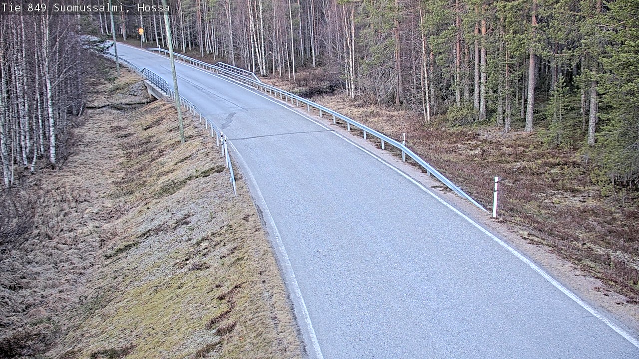 Weather Camera Image Väg 843 Suomussalmi, Hossa, Suomussalmi, Kainuu