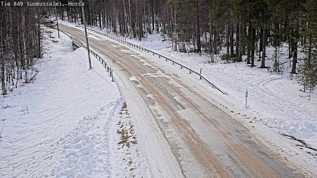 Weather Camera Image Väg 843 Suomussalmi, Hossa, Suomussalmi, Kainuu