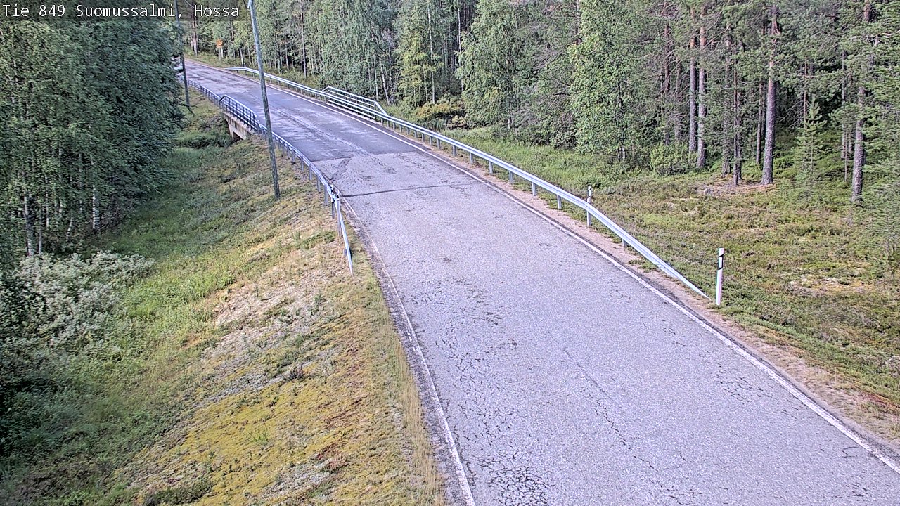 Weather Camera Image Väg 843 Suomussalmi, Hossa, Suomussalmi, Kainuu