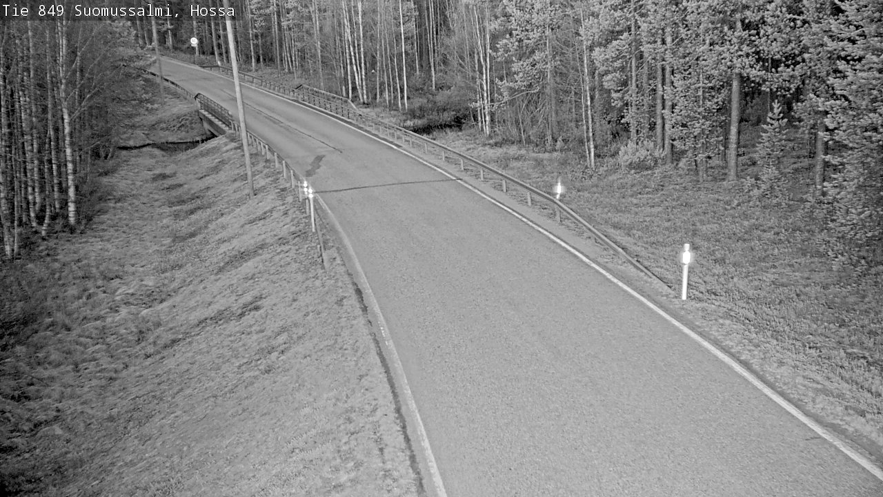 Weather Camera Image Väg 843 Suomussalmi, Hossa, Suomussalmi, Kainuu
