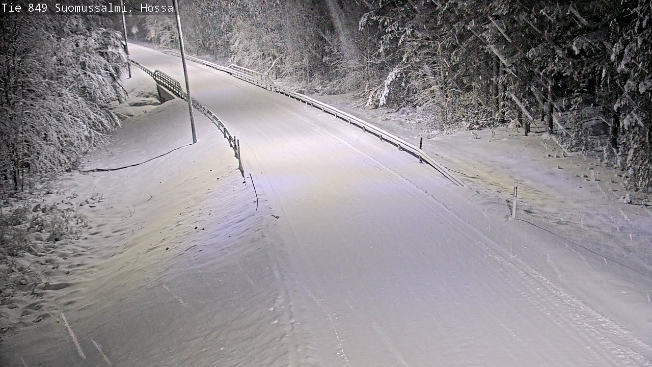 Weather Camera Image Road 950 843 Suomussalmi, Hossa, Suomussalmi, Kainuu