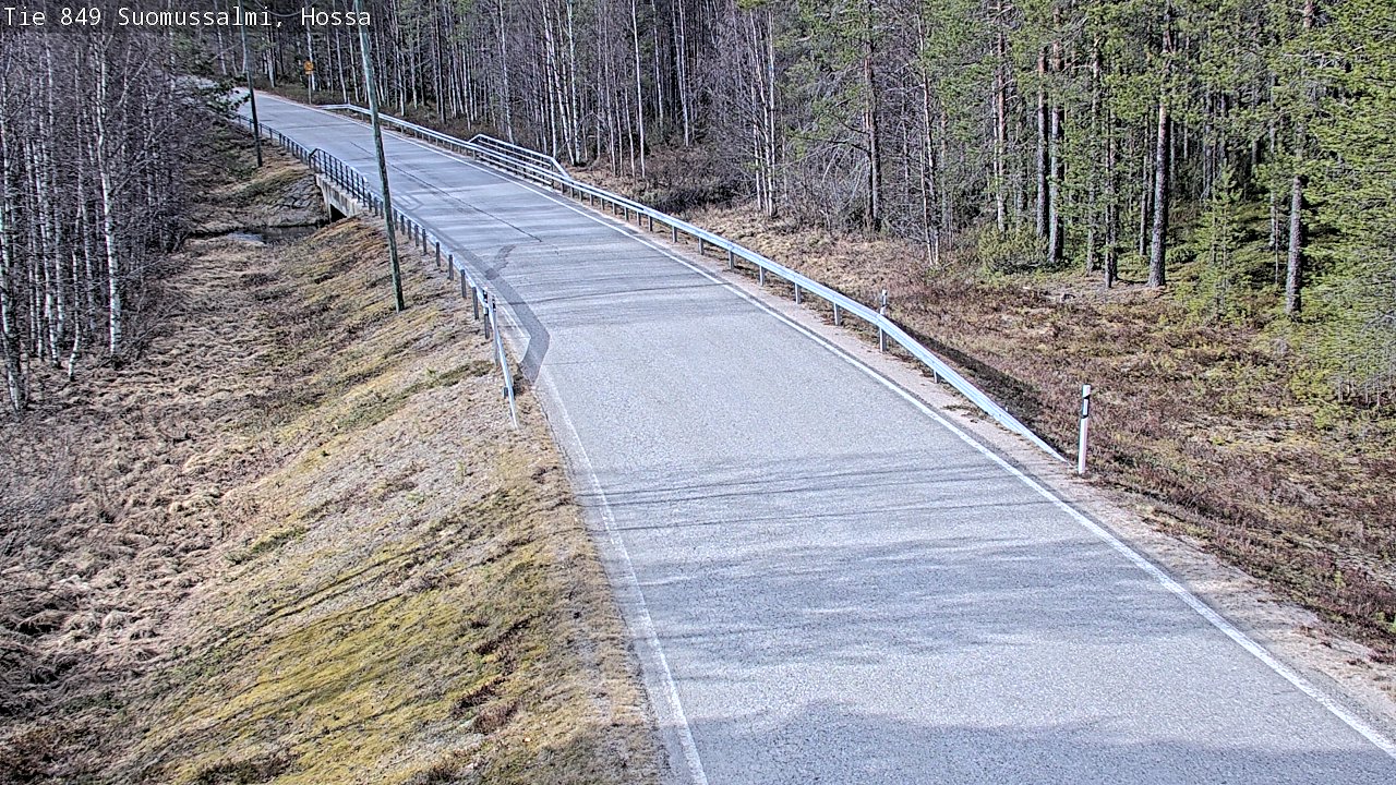 Weather Camera Image Väg 843 Suomussalmi, Hossa, Suomussalmi, Kainuu