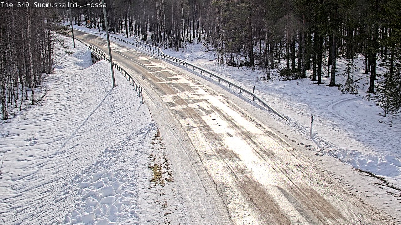 Weather Camera Image Väg 843 Suomussalmi, Hossa, Suomussalmi, Kainuu