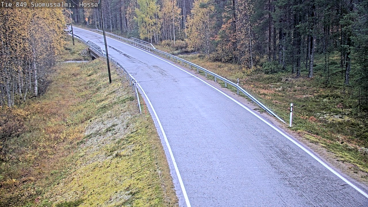 Weather Camera Image Väg 843 Suomussalmi, Hossa, Suomussalmi, Kainuu