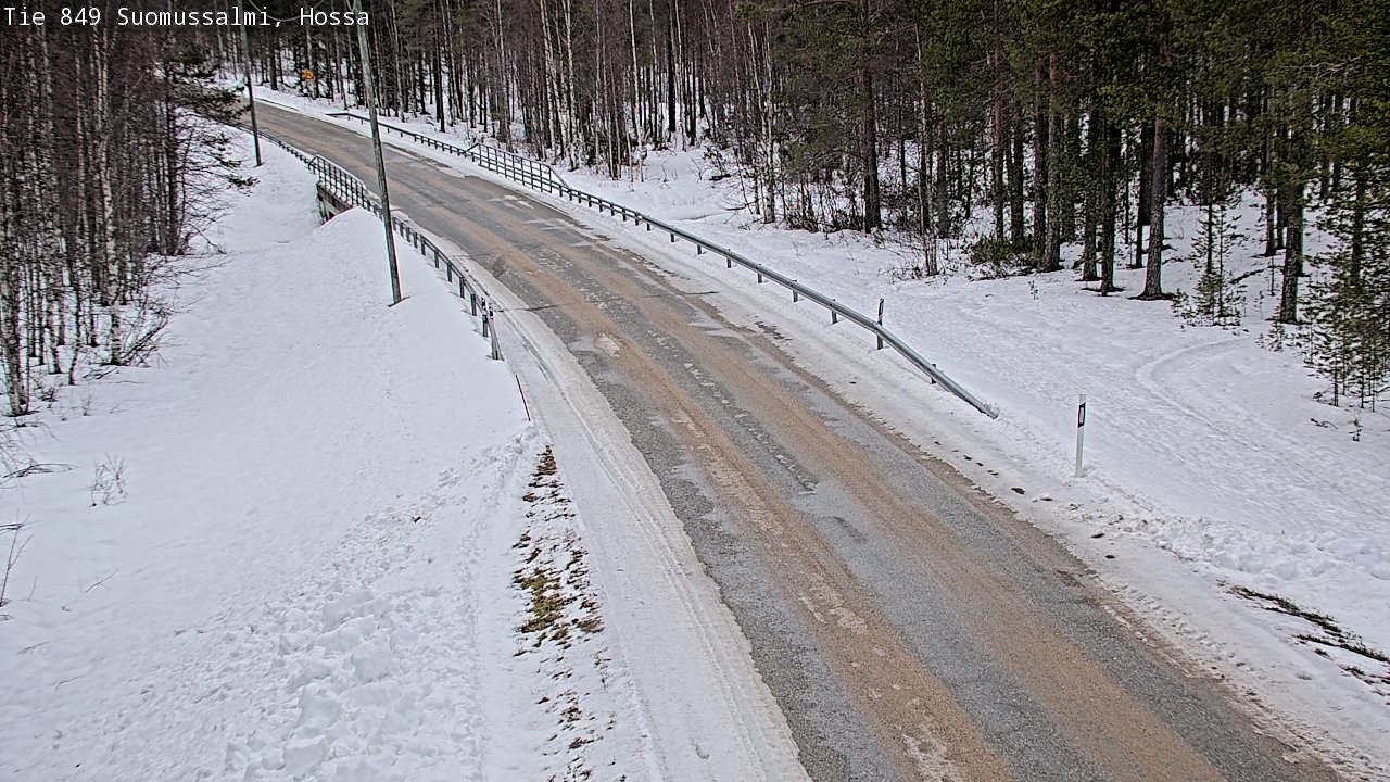 Weather Camera Image Väg 843 Suomussalmi, Hossa, Suomussalmi, Kainuu