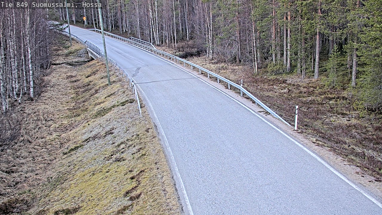 Weather Camera Image Väg 843 Suomussalmi, Hossa, Suomussalmi, Kainuu