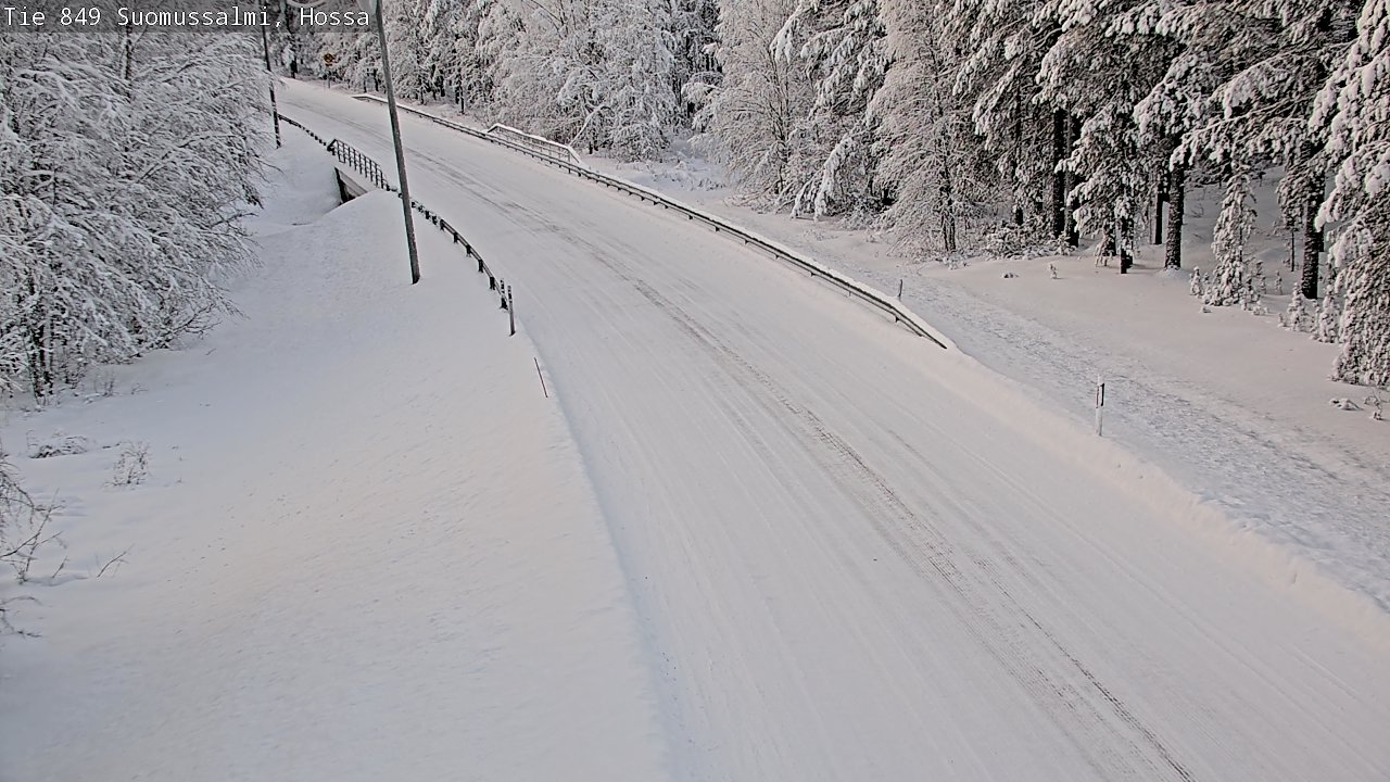 Weather Camera Image Road 950 843 Suomussalmi, Hossa, Suomussalmi, Kainuu