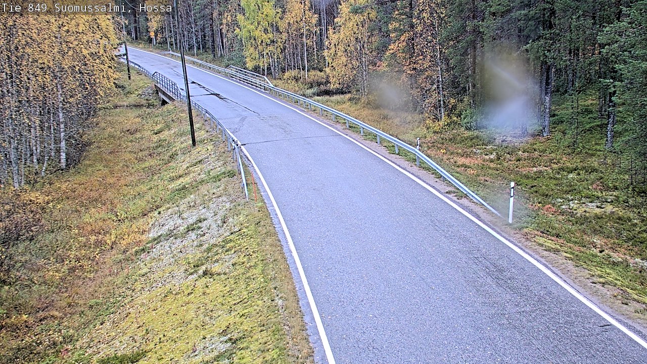 Weather Camera Image Väg 843 Suomussalmi, Hossa, Suomussalmi, Kainuu