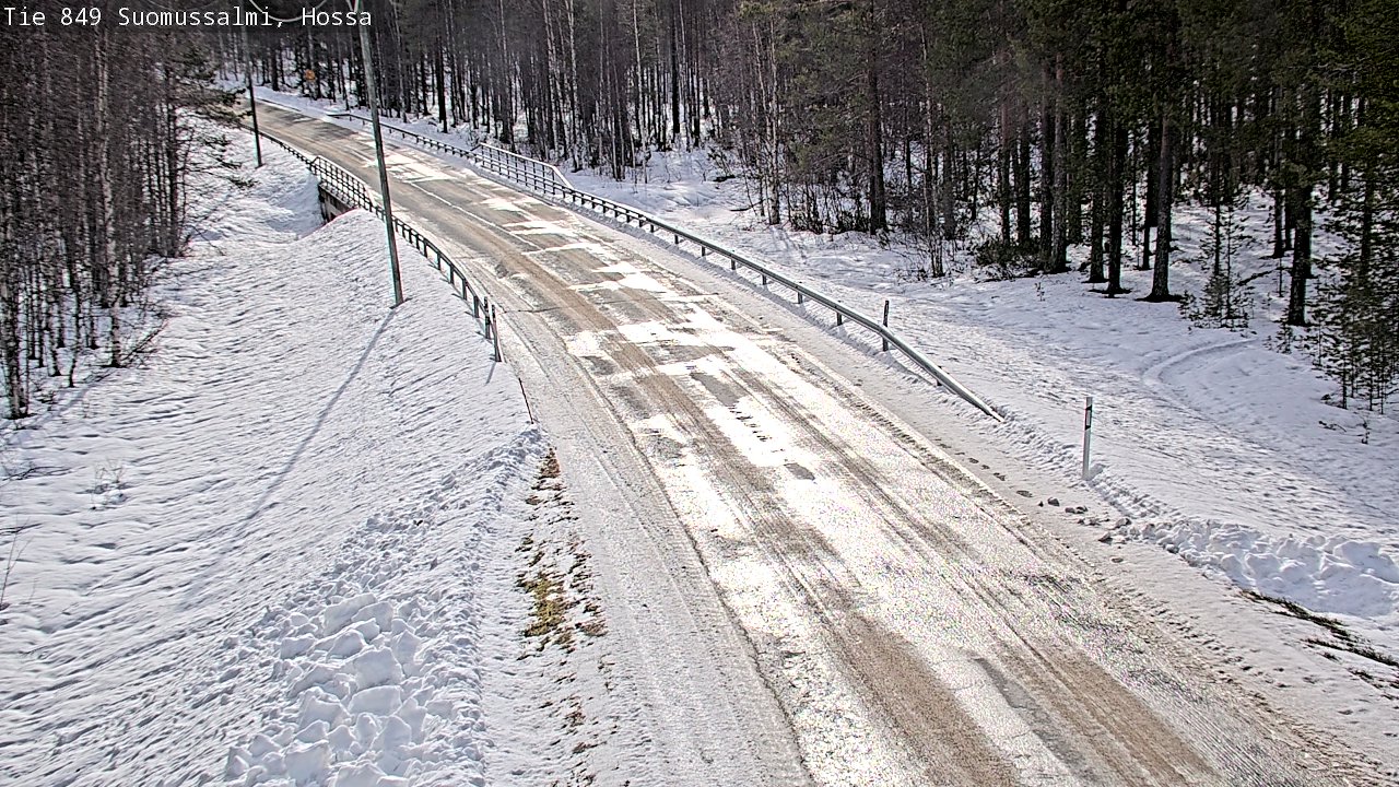 Weather Camera Image Väg 843 Suomussalmi, Hossa, Suomussalmi, Kainuu