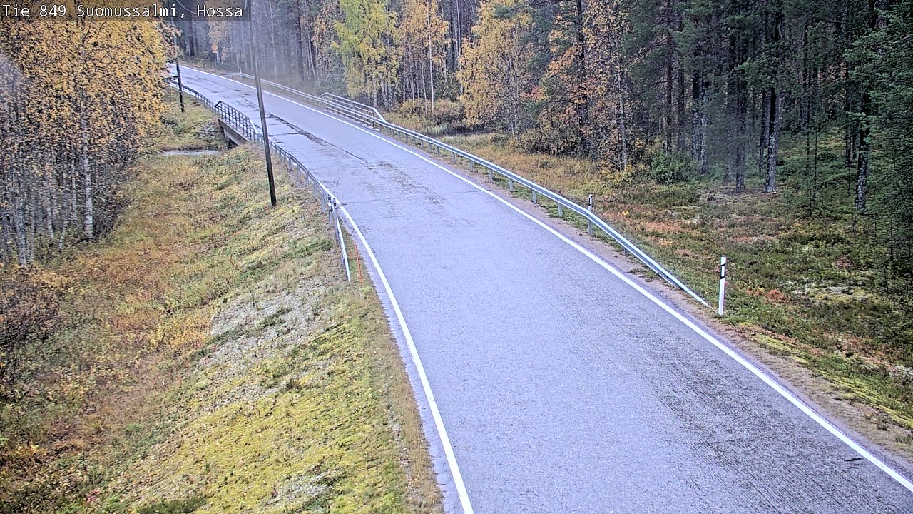 Weather Camera Image Väg 843 Suomussalmi, Hossa, Suomussalmi, Kainuu