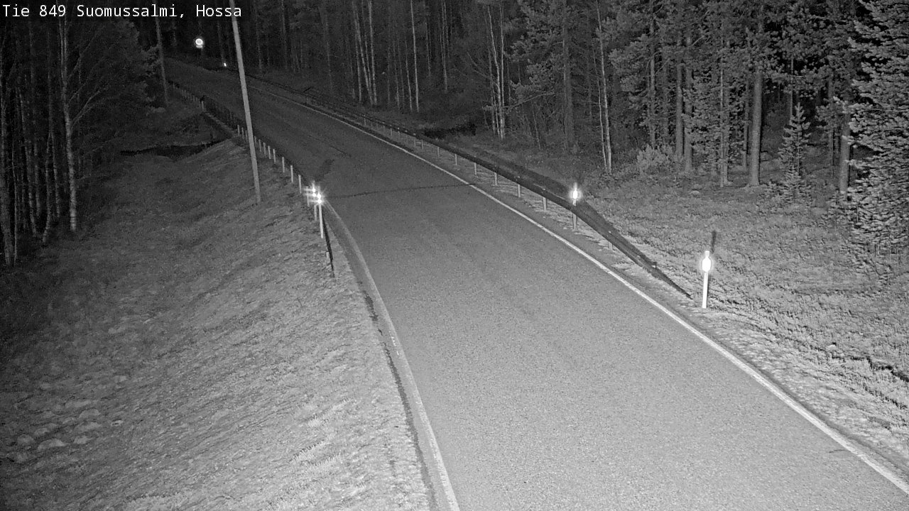 Weather Camera Image Väg 843 Suomussalmi, Hossa, Suomussalmi, Kainuu