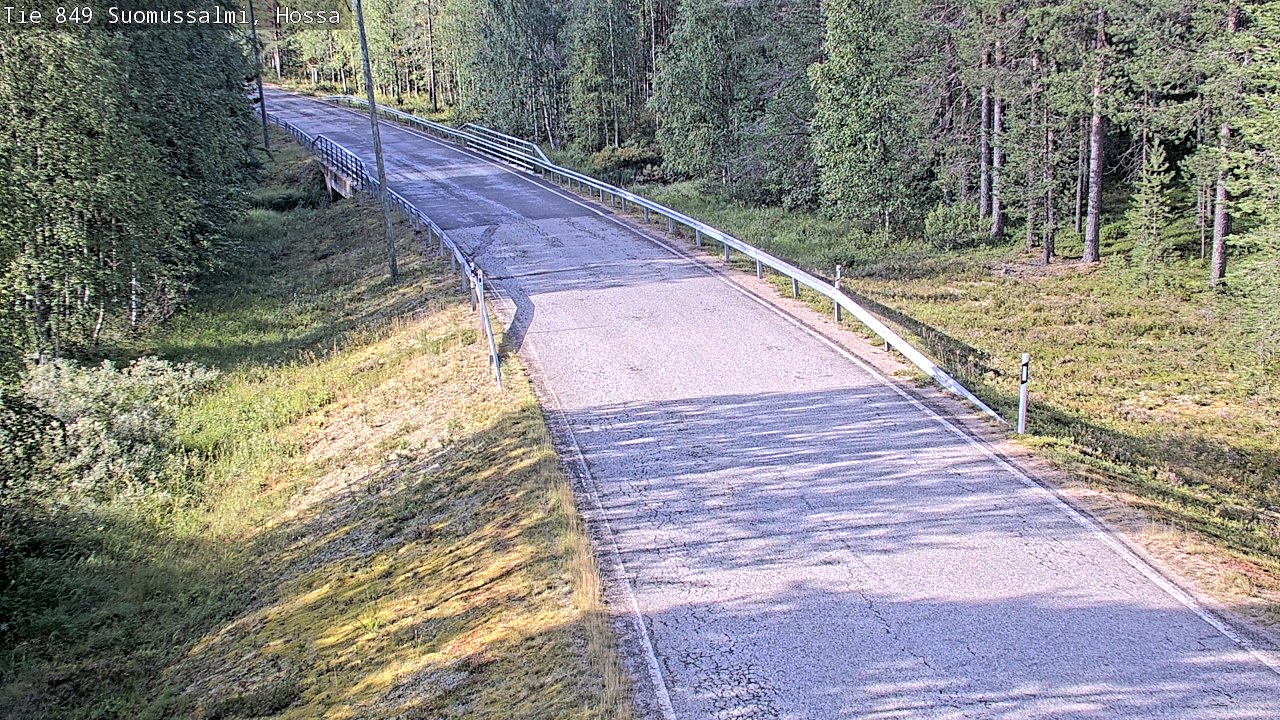 Weather Camera Image Väg 843 Suomussalmi, Hossa, Suomussalmi, Kainuu