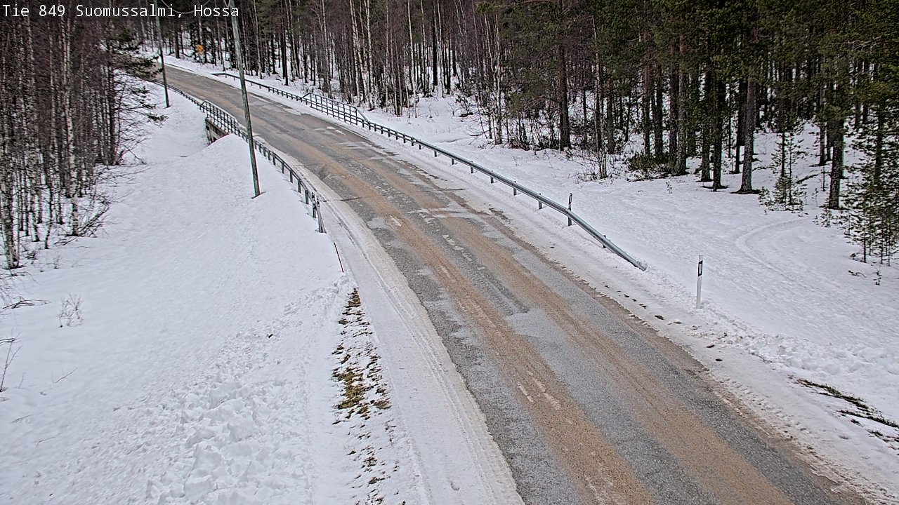 Weather Camera Image Väg 843 Suomussalmi, Hossa, Suomussalmi, Kainuu