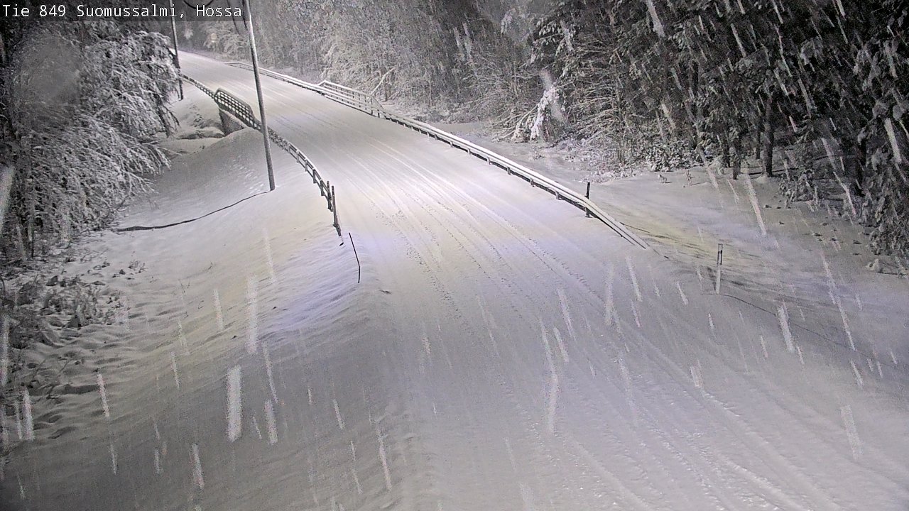 Weather Camera Image Road 950 843 Suomussalmi, Hossa, Suomussalmi, Kainuu
