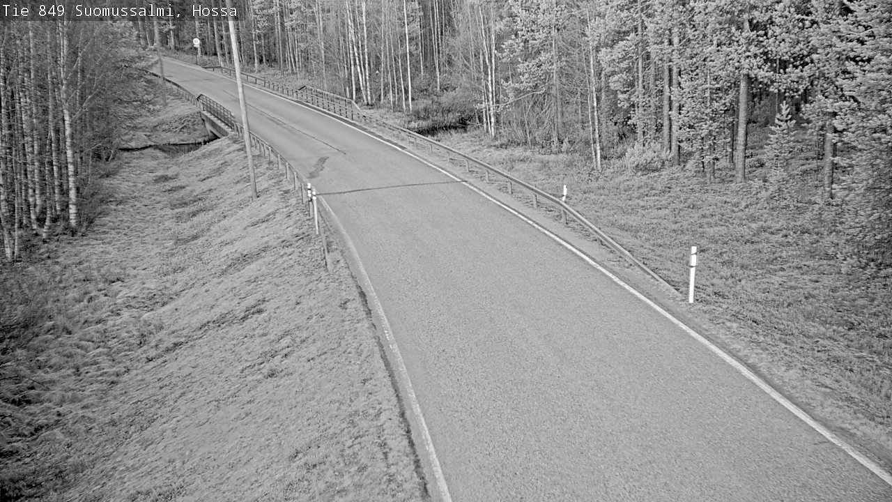 Weather Camera Image Väg 843 Suomussalmi, Hossa, Suomussalmi, Kainuu