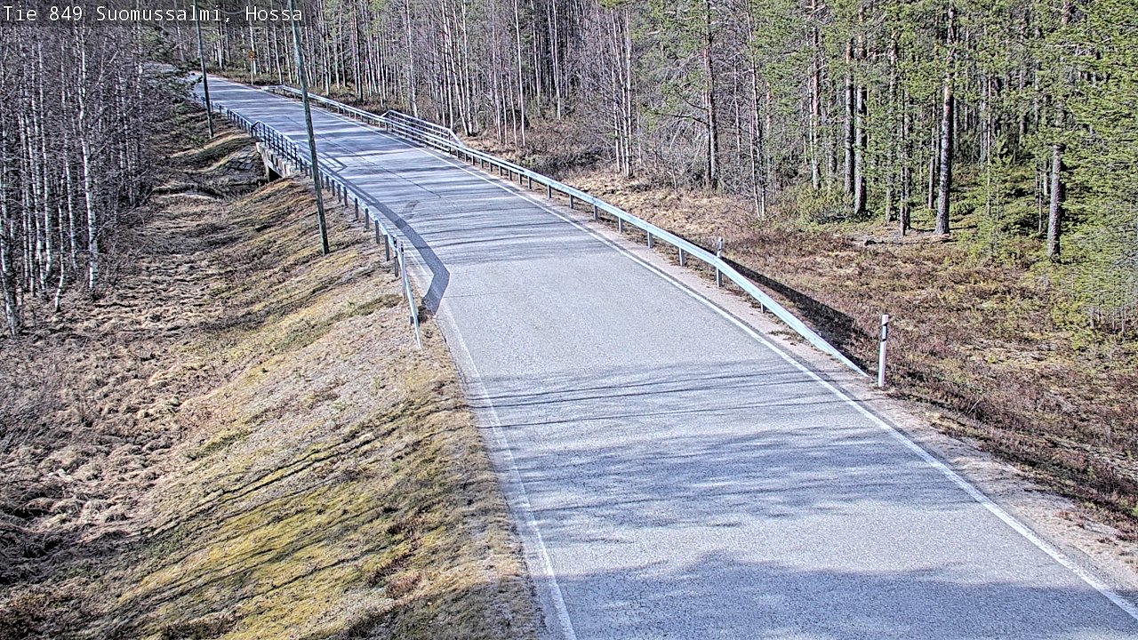 Weather Camera Image Väg 843 Suomussalmi, Hossa, Suomussalmi, Kainuu