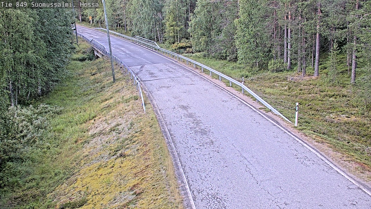 Weather Camera Image Väg 843 Suomussalmi, Hossa, Suomussalmi, Kainuu