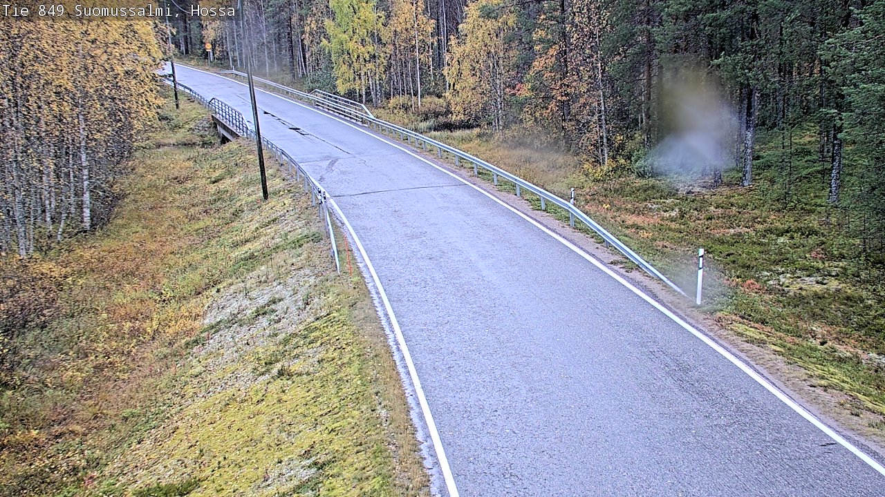Weather Camera Image Väg 843 Suomussalmi, Hossa, Suomussalmi, Kainuu