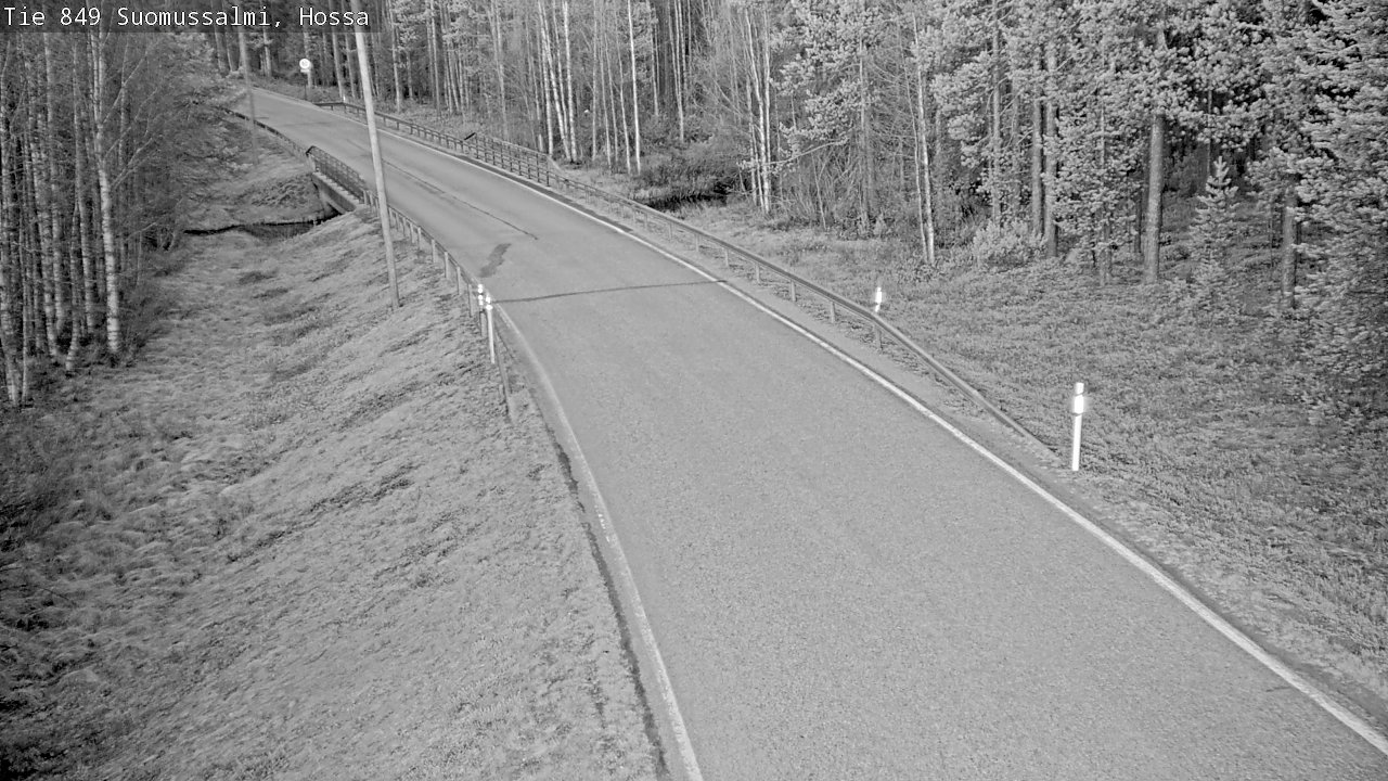 Weather Camera Image Väg 843 Suomussalmi, Hossa, Suomussalmi, Kainuu