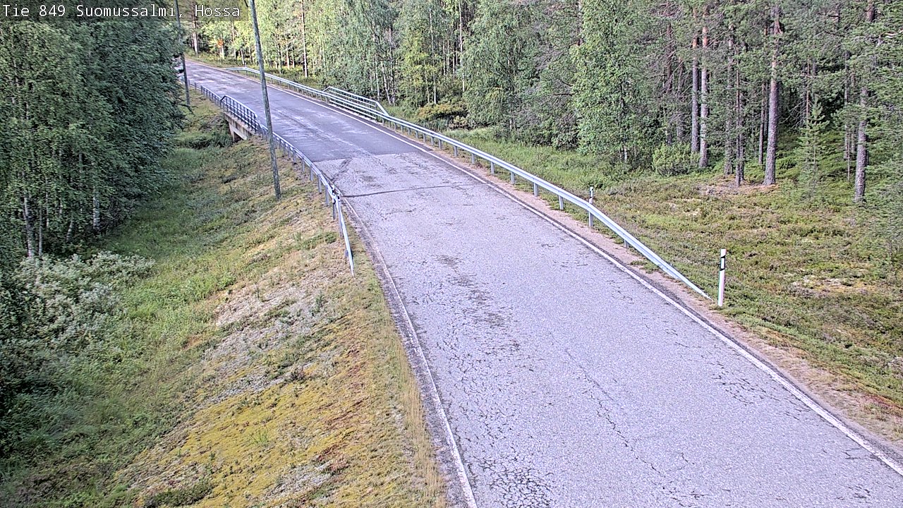Weather Camera Image Väg 843 Suomussalmi, Hossa, Suomussalmi, Kainuu