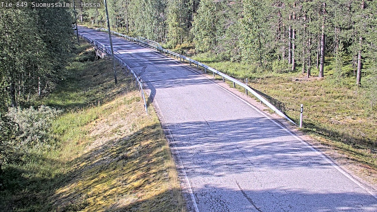 Weather Camera Image Väg 843 Suomussalmi, Hossa, Suomussalmi, Kainuu