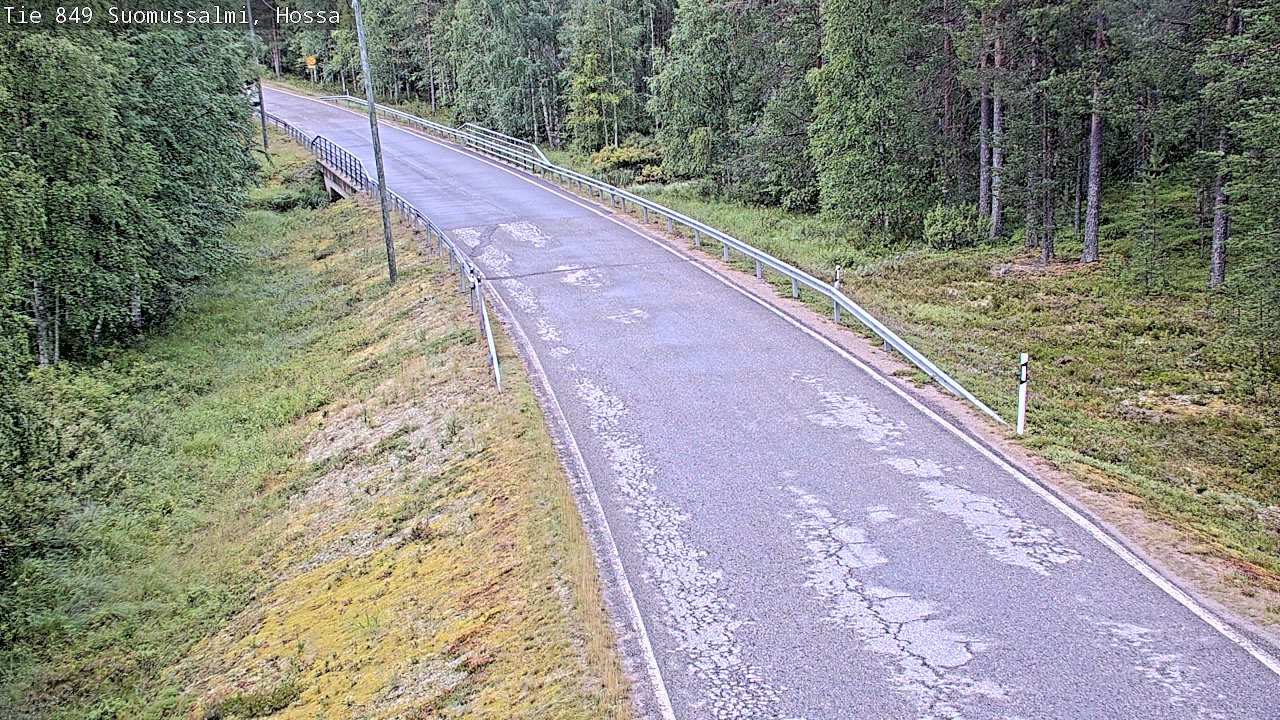 Weather Camera Image Väg 843 Suomussalmi, Hossa, Suomussalmi, Kainuu