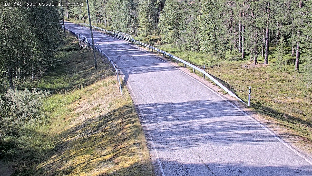 Weather Camera Image Väg 843 Suomussalmi, Hossa, Suomussalmi, Kainuu