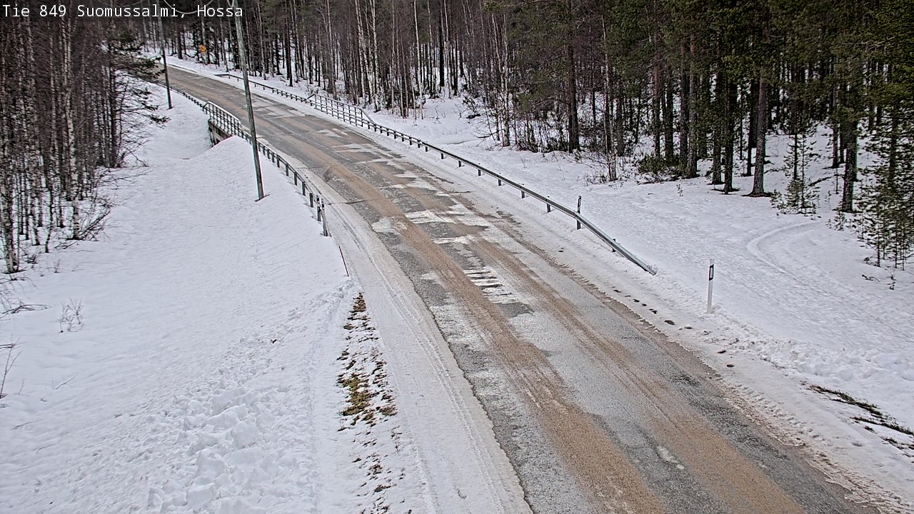 Weather Camera Image Väg 843 Suomussalmi, Hossa, Suomussalmi, Kainuu