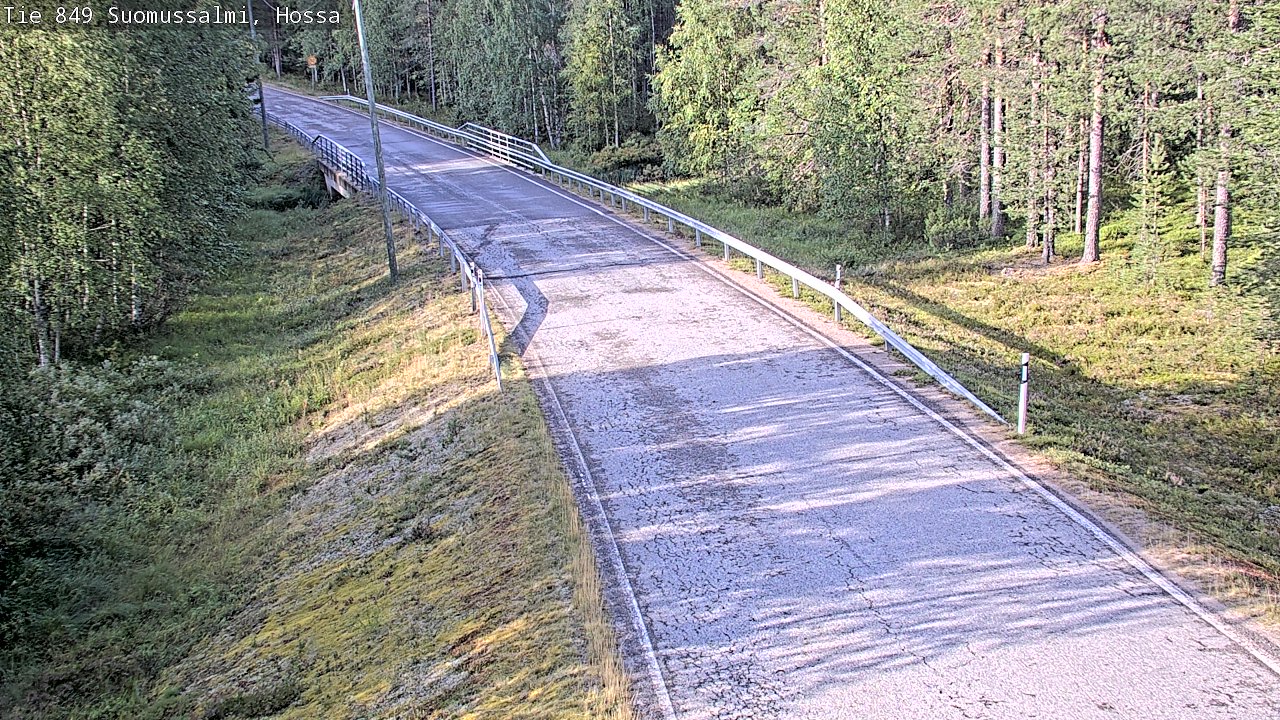 Weather Camera Image Väg 843 Suomussalmi, Hossa, Suomussalmi, Kainuu