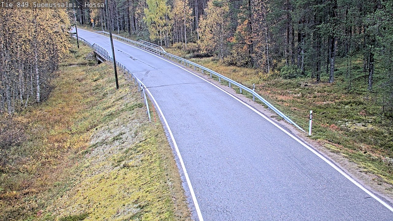 Weather Camera Image Road 950 843 Suomussalmi, Hossa, Suomussalmi, Kainuu