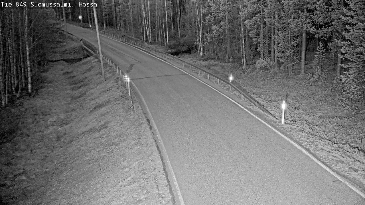 Weather Camera Image Väg 843 Suomussalmi, Hossa, Suomussalmi, Kainuu