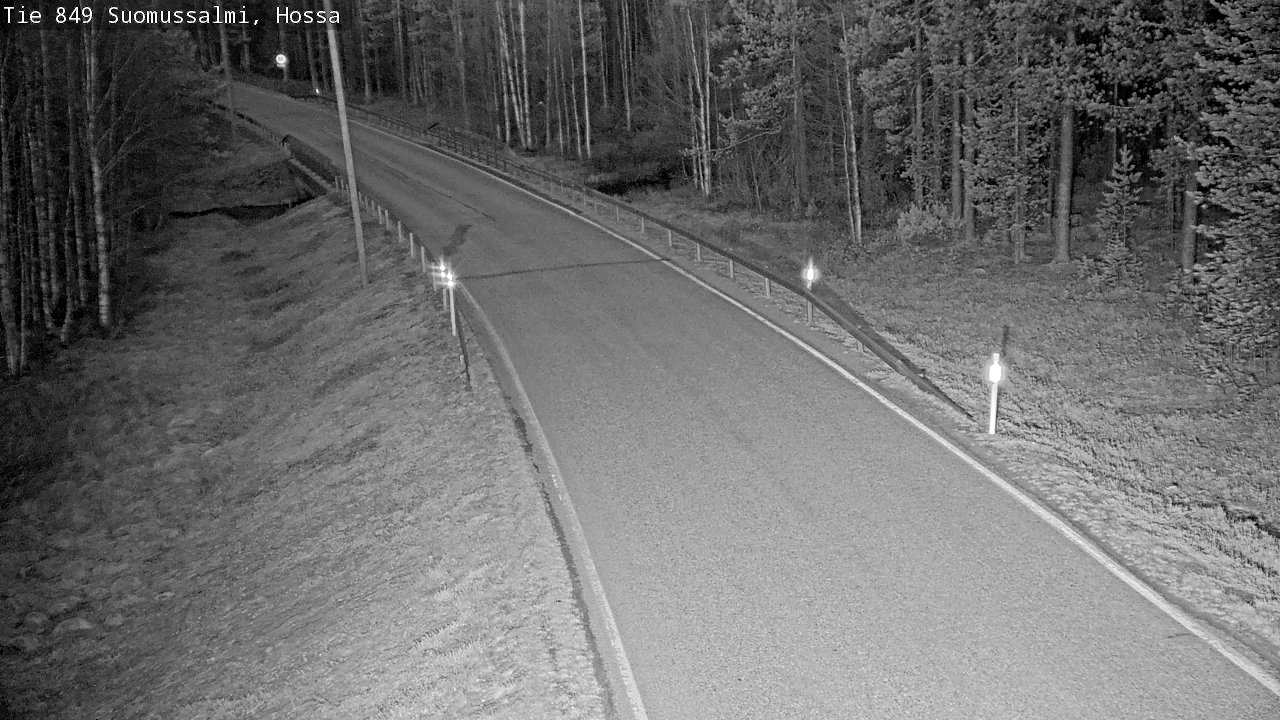 Weather Camera Image Väg 843 Suomussalmi, Hossa, Suomussalmi, Kainuu
