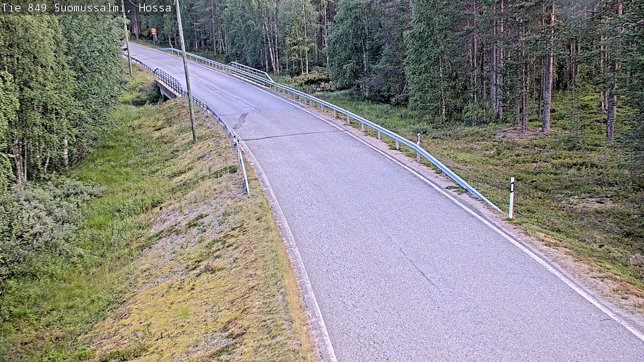 Kelikamerat Kuva Tie 843 Suomussalmi, Hossa, Suomussalmi, Kainuu