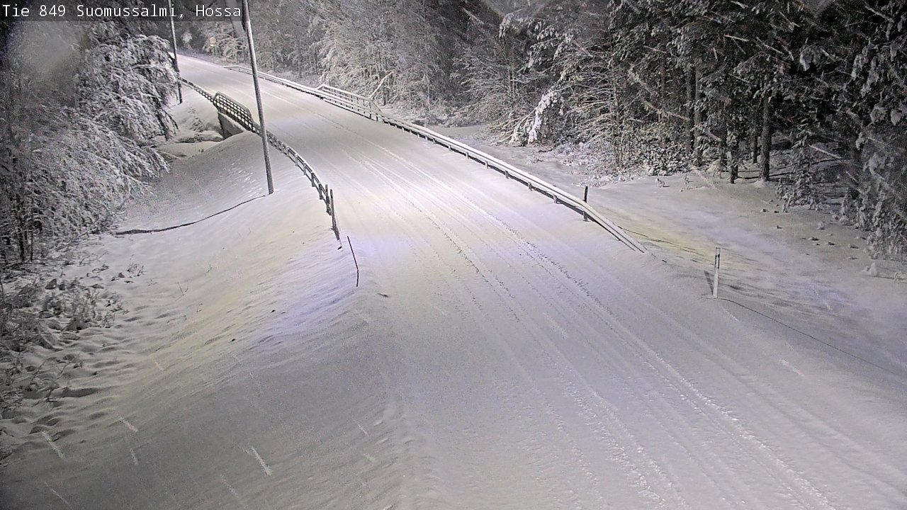 Weather Camera Image Road 950 843 Suomussalmi, Hossa, Suomussalmi, Kainuu