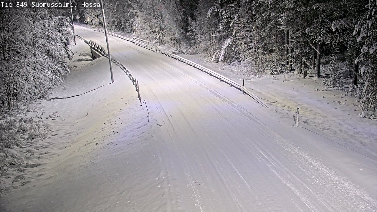 Weather Camera Image Road 950 843 Suomussalmi, Hossa, Suomussalmi, Kainuu
