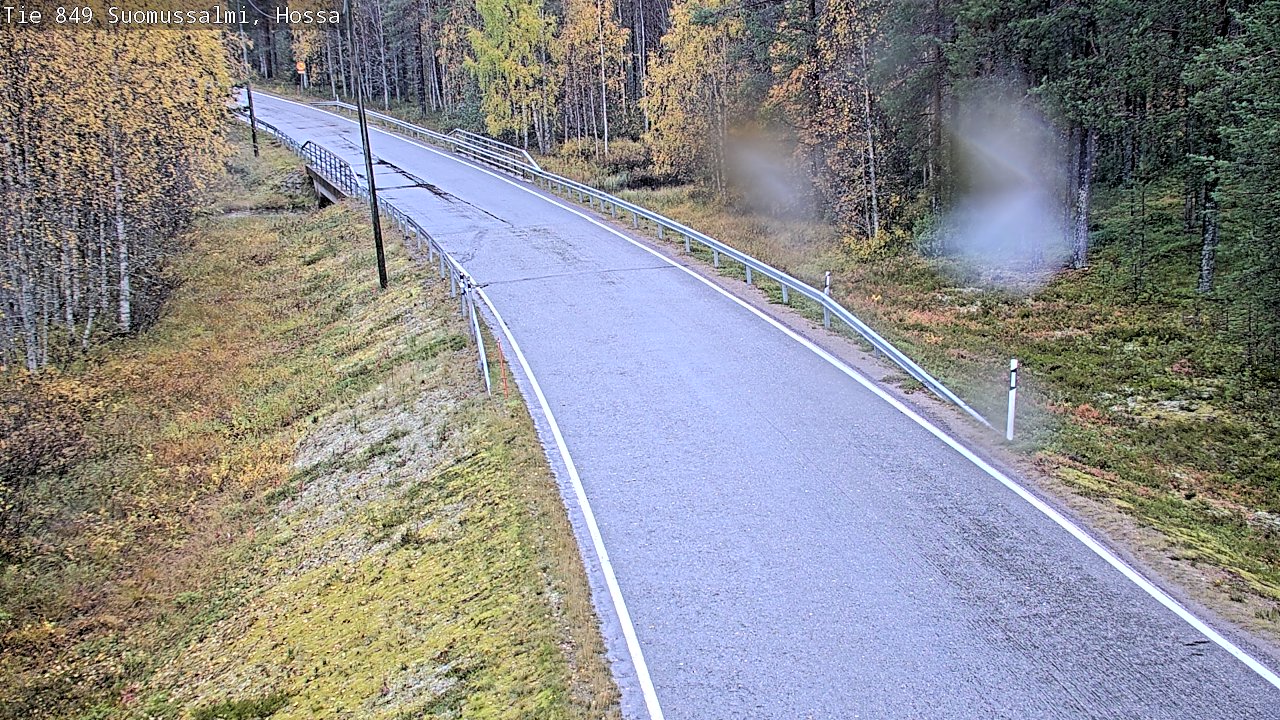Weather Camera Image Väg 843 Suomussalmi, Hossa, Suomussalmi, Kainuu