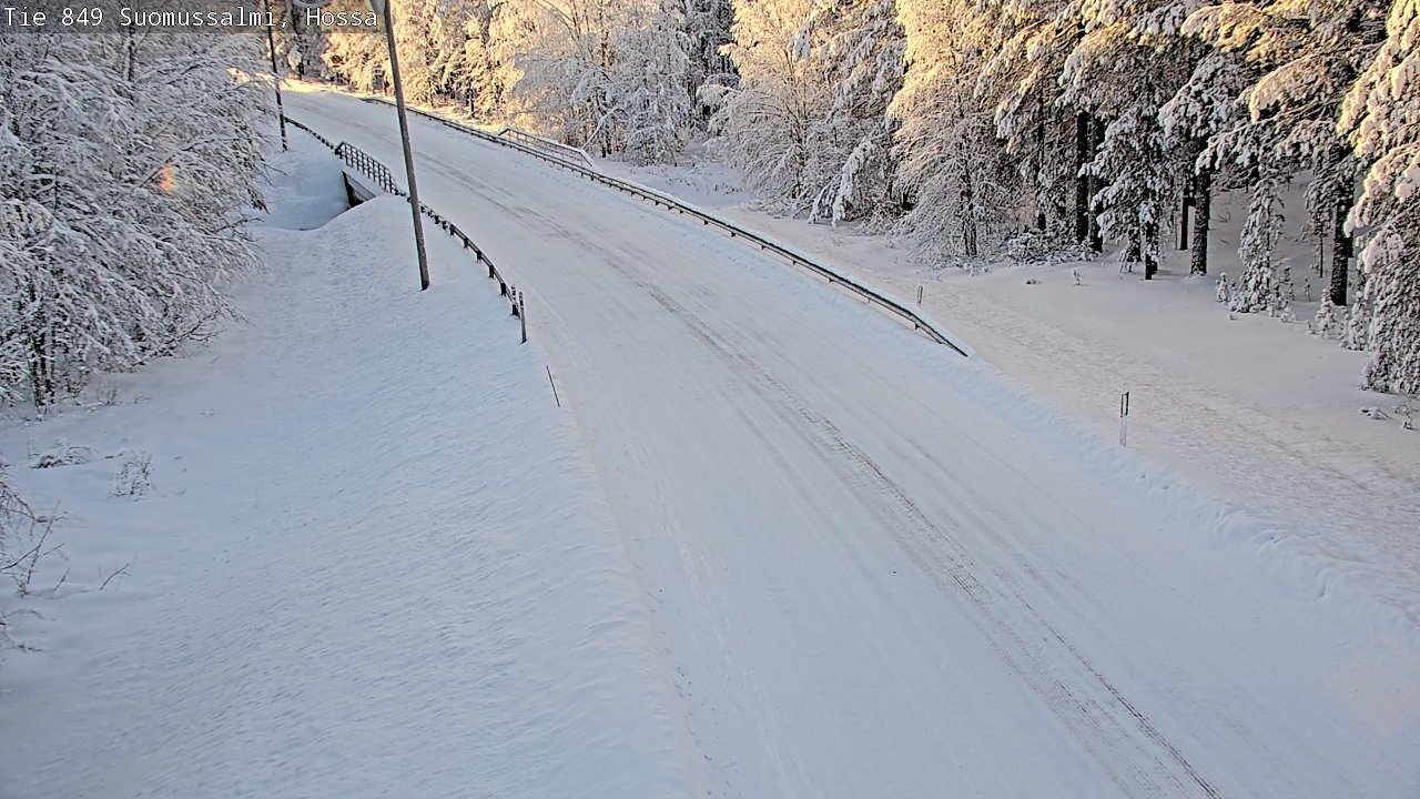 Weather Camera Image Road 950 843 Suomussalmi, Hossa, Suomussalmi, Kainuu