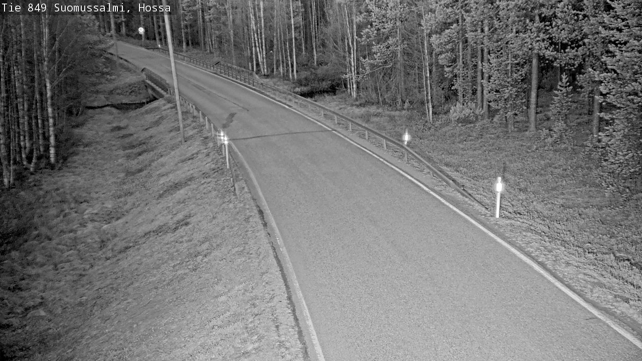 Weather Camera Image Väg 843 Suomussalmi, Hossa, Suomussalmi, Kainuu